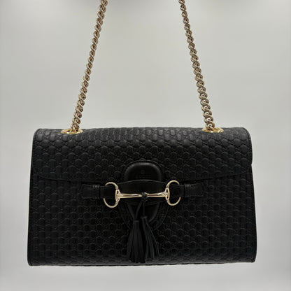 Gucci Guccissima Emily Leather Shoulder Bag
