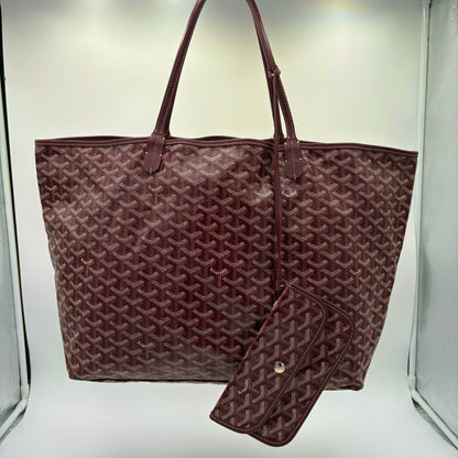 Goyard Saint Louis Tote GM Bordeaux w/pouch