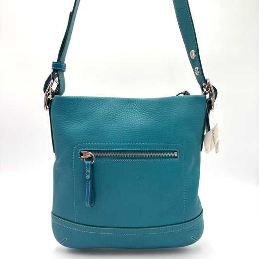 Coach Leather Crossbody Bag Teal
