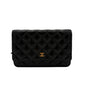 2016-17 Chanel Classic Wallet On Chain Gold/Black