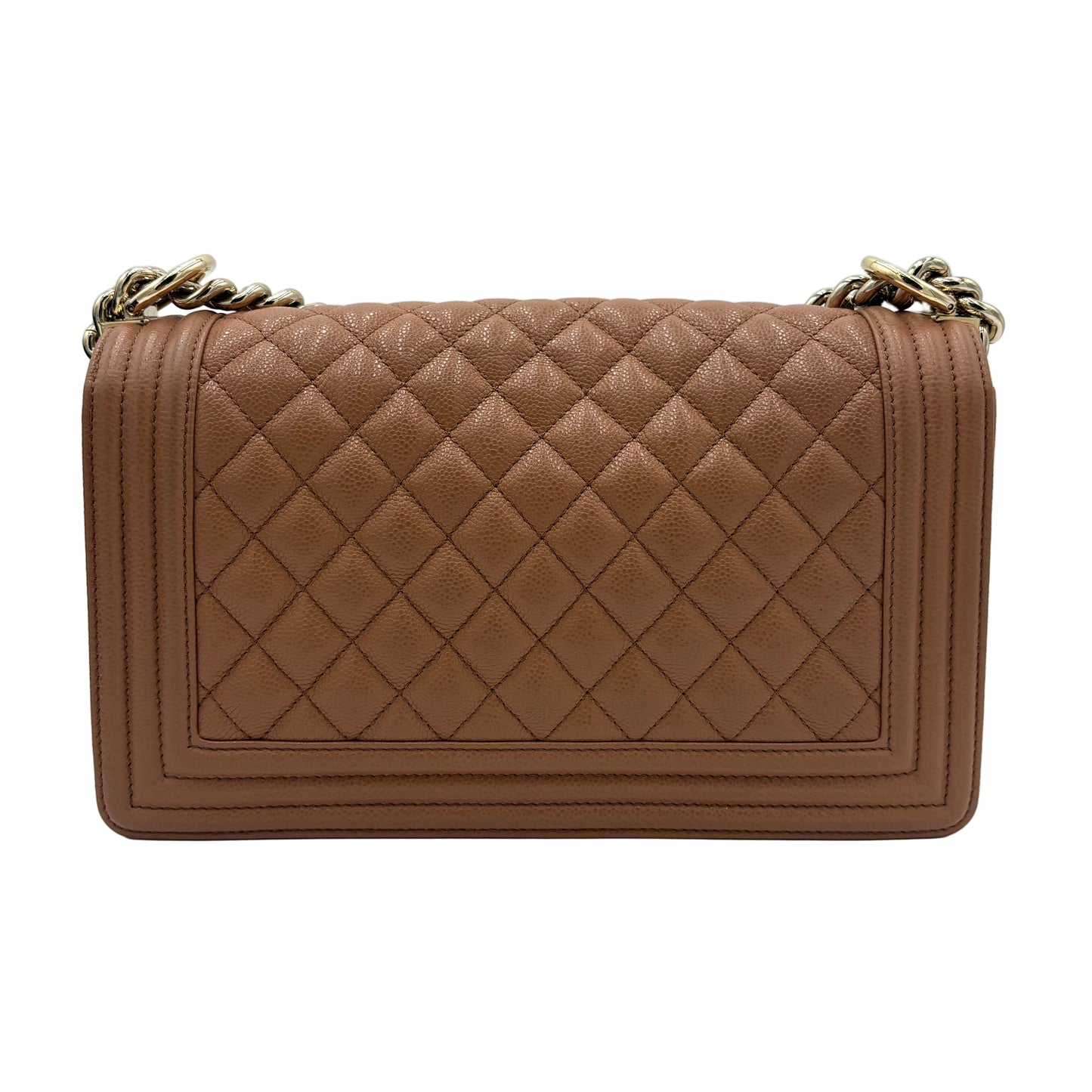 Chanel Pearl Caviar Medium Boy Bag