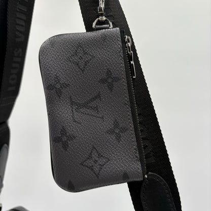 Chipped Louis Vuitton Eclipse Trio Messenger Bag