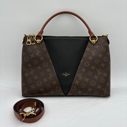 2020 Louis Vuitton V Tote Monogram/Leather 2 Way Tote