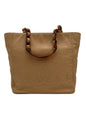1997-99 Chanel CC Tortoise Tote-Beige Lambsk