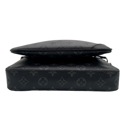 Chipped Louis Vuitton Eclipse Trio Messenger Bag