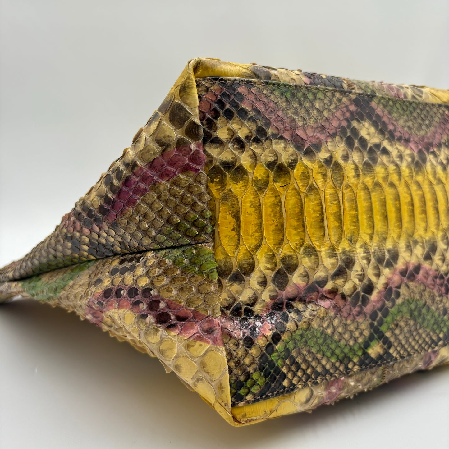 Fendi Python Embellished Tote