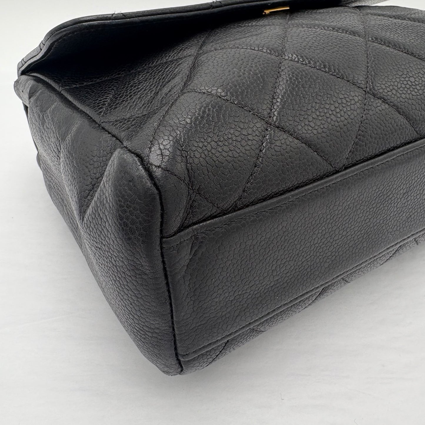 1994-96 Chanel Quilted Caviar Single Flap