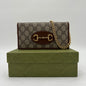 Gucci GG Supreme Horsebit 1955 Wallet on Chain