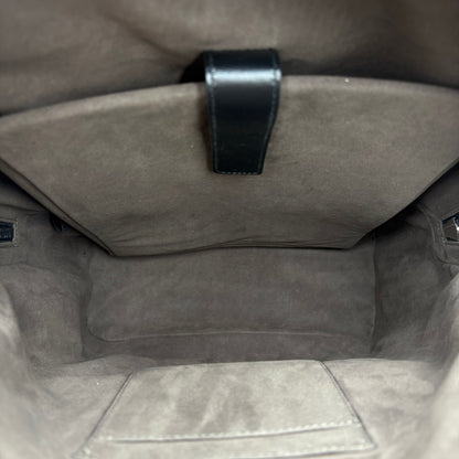 Gucci Monogram Black Leather Backpack