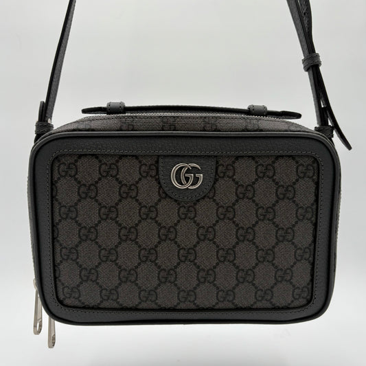 Gucci Ophidia Gray Black Supreme Crossbody bag