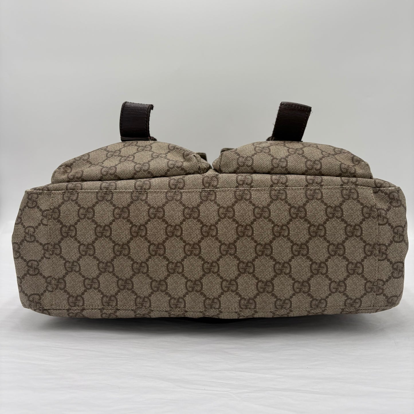 Gucci Double Pocket Canvas Tote
