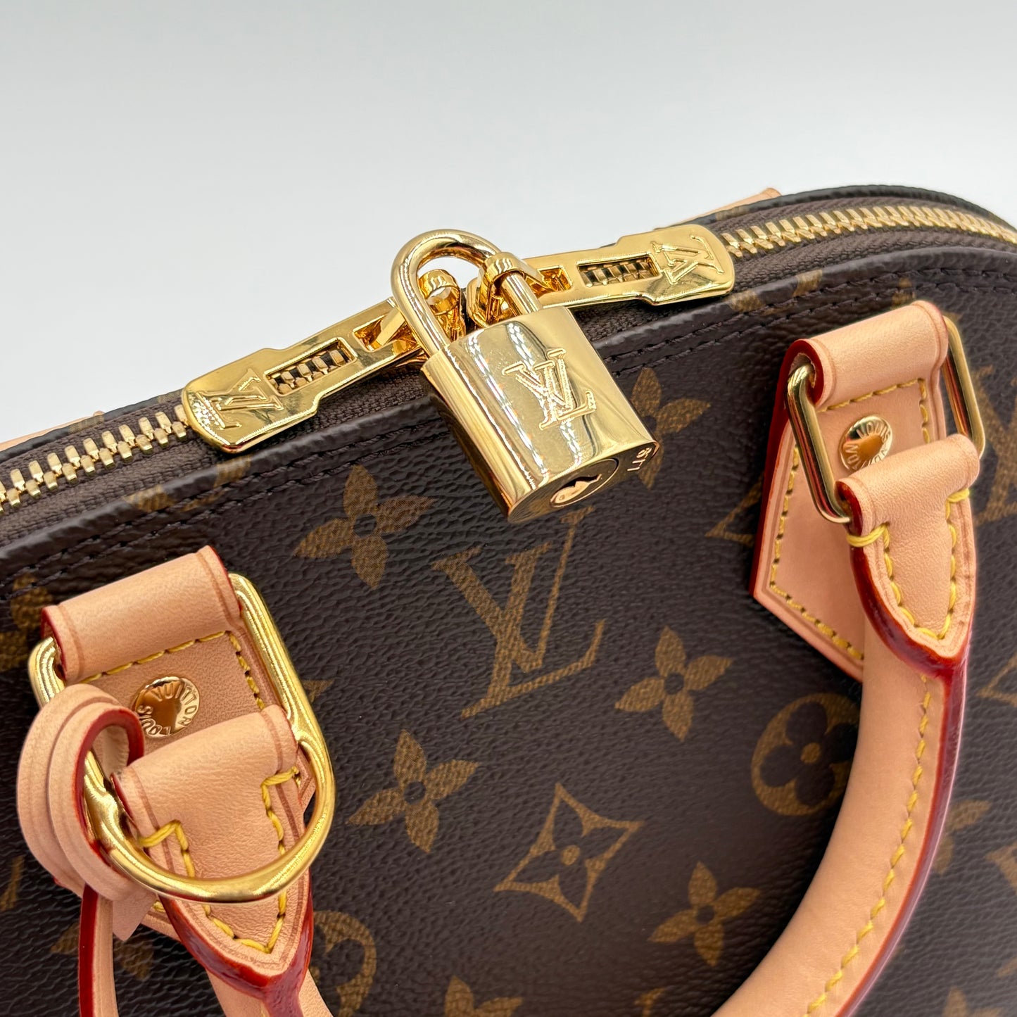 Chipped Louis Vuitton Monogram Alma BB