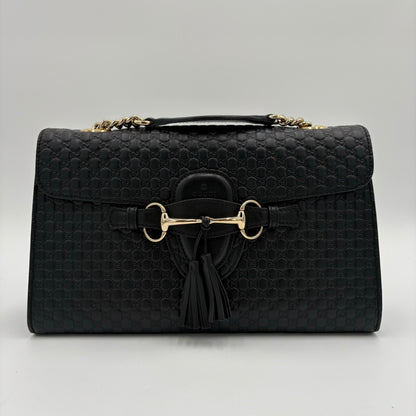 Gucci Guccissima Emily Leather Shoulder Bag