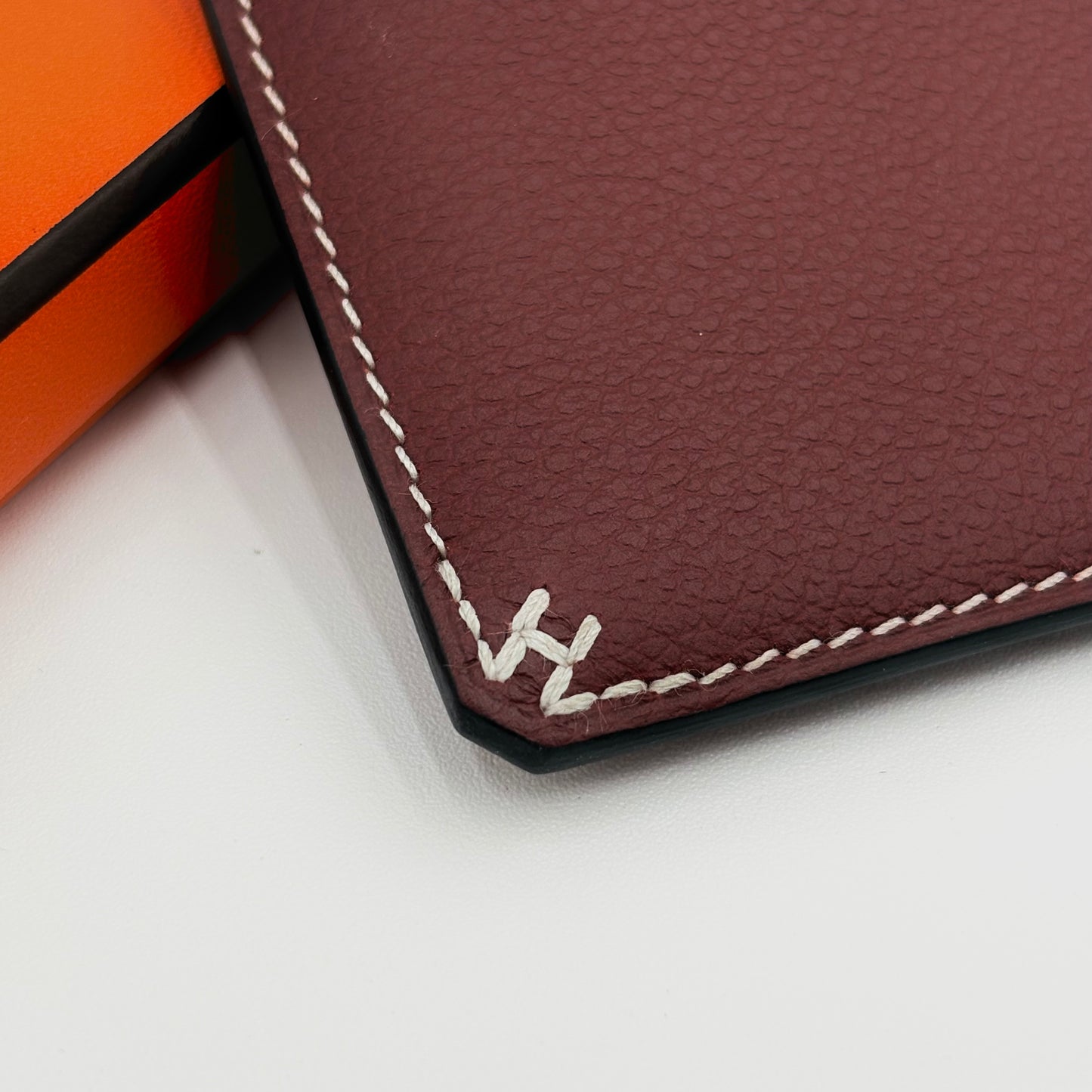 MIB Hermes H Sellier Card Holder Rouge H