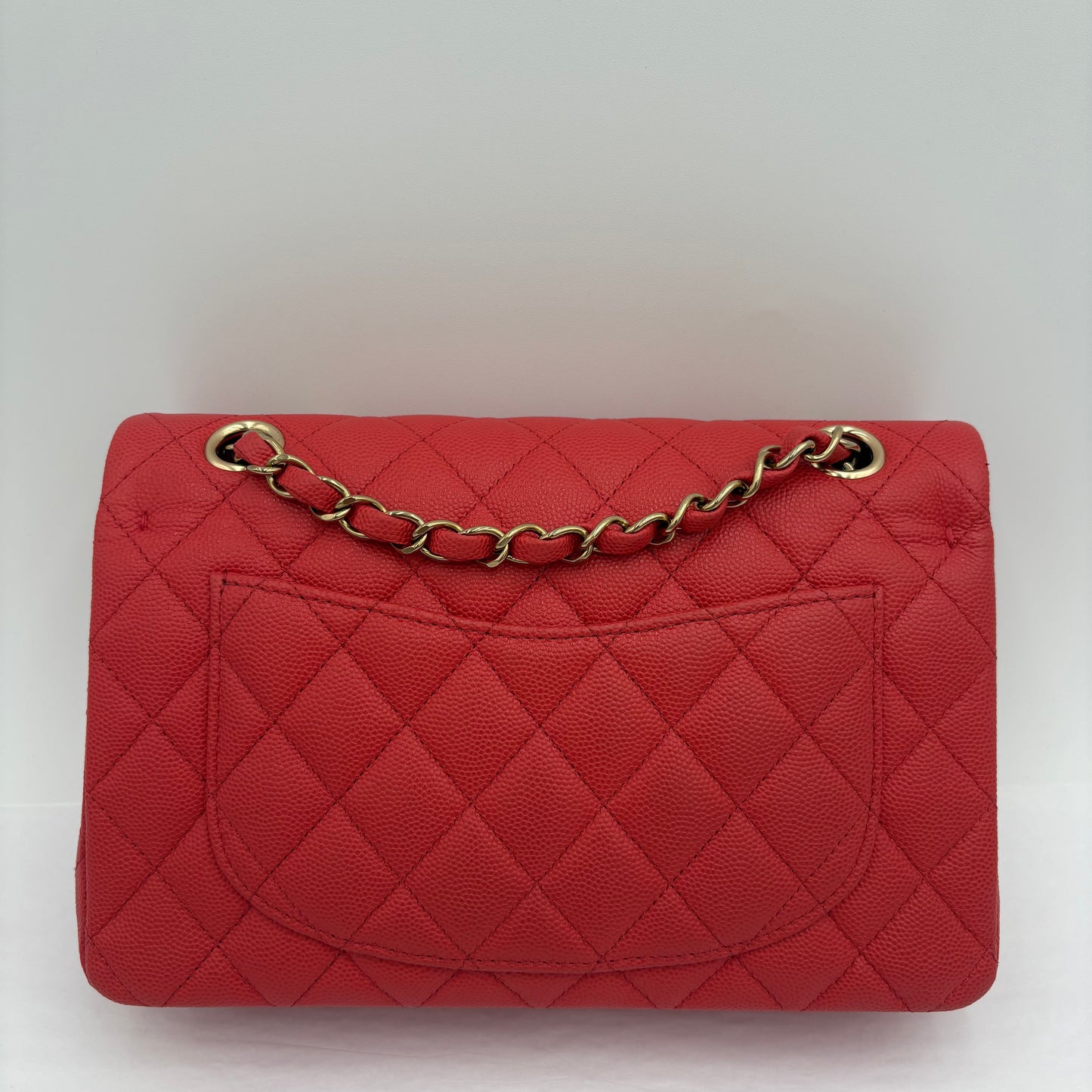 In Box Chipped Chanel Quilted Caviar Classic Double Flap
