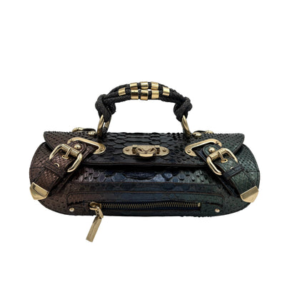 Y2K Gianni Versace Python Donatella Clutch