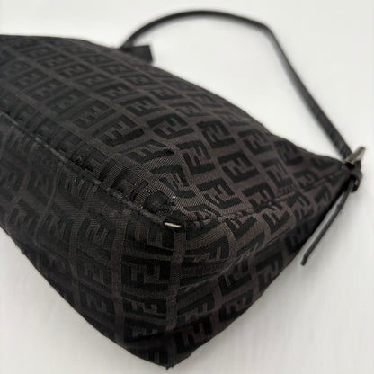 Fendi Zucchino Zipper Shoulder Bag