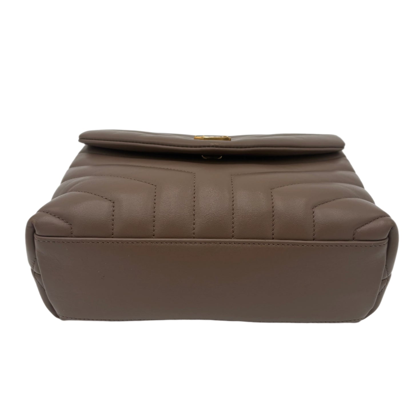 Saint Laurent Loulou Small Shoulder Bag - Taupe