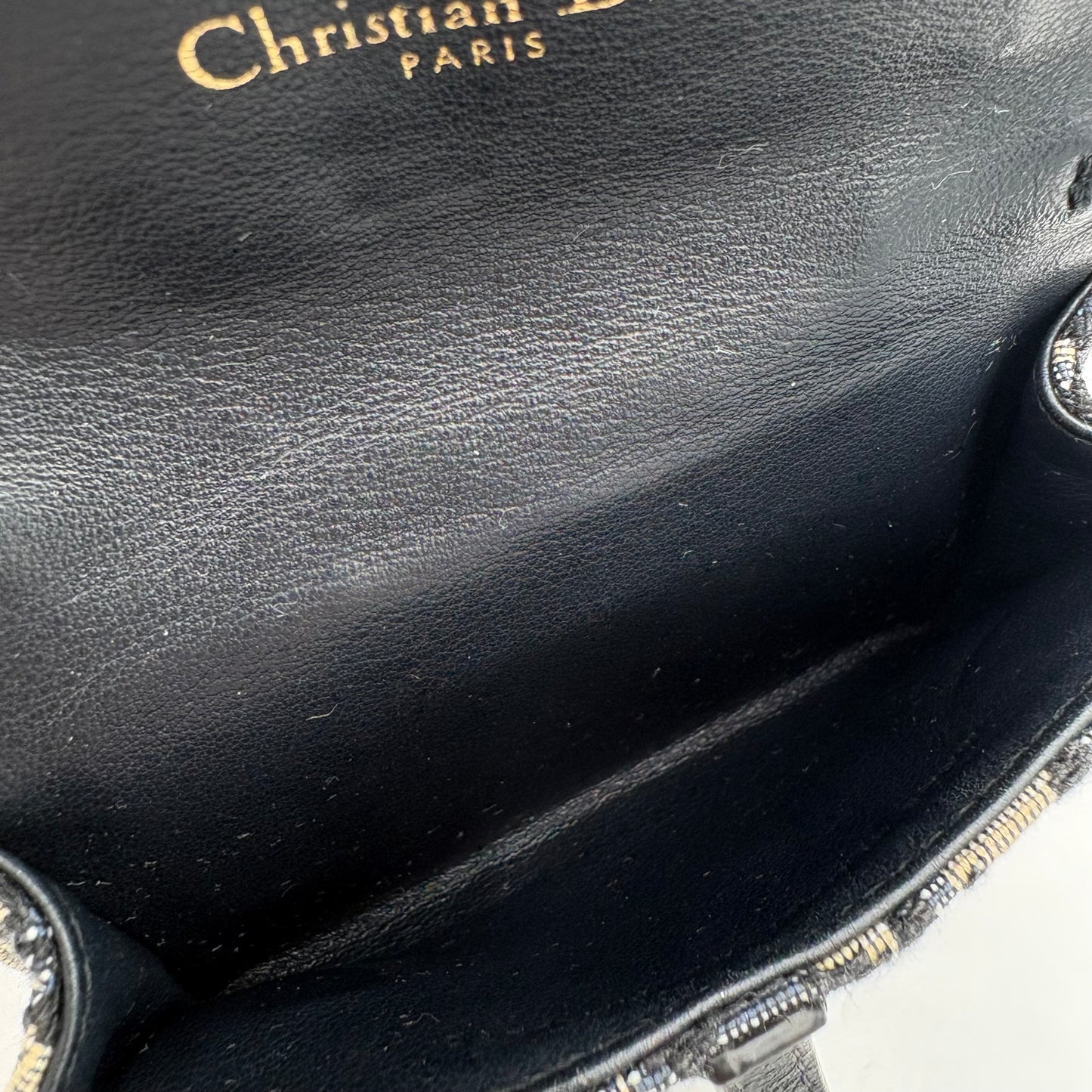 Christian Dior Nano Saddle Chain Pouch