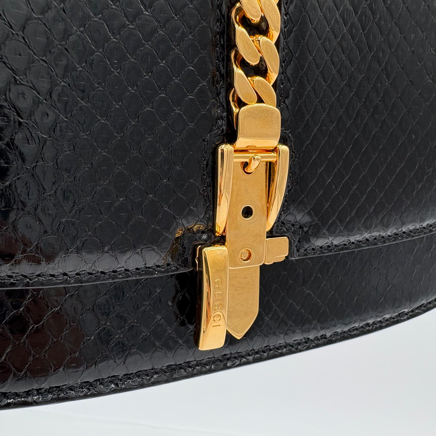 Gucci Snake Python Sylvie Shoulder Bag