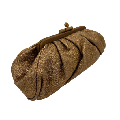 Chanel Gold Metallic Clutch