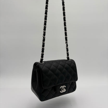 2023 Chipped Chanel Mini Square Classic Single Flap