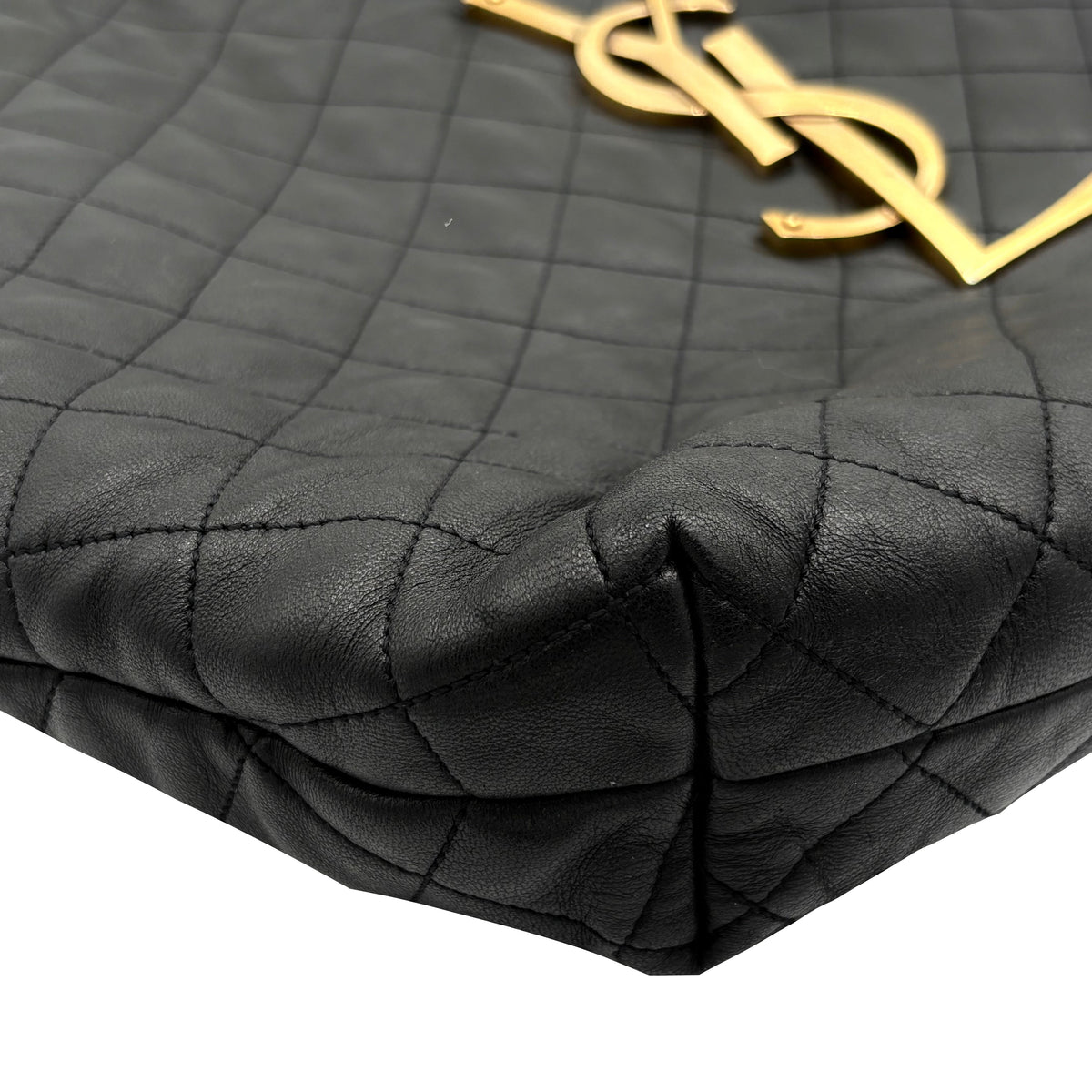 YSL Saint Laurent Quilted Icare Shopping Tote