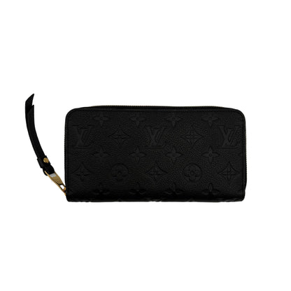 Chipped Louis Vuitton Empreinte Leather Zippy Wallet