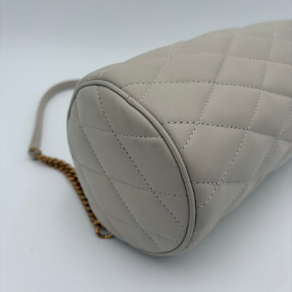 Saint Laurent Sade Tube Quilted Leather Bag