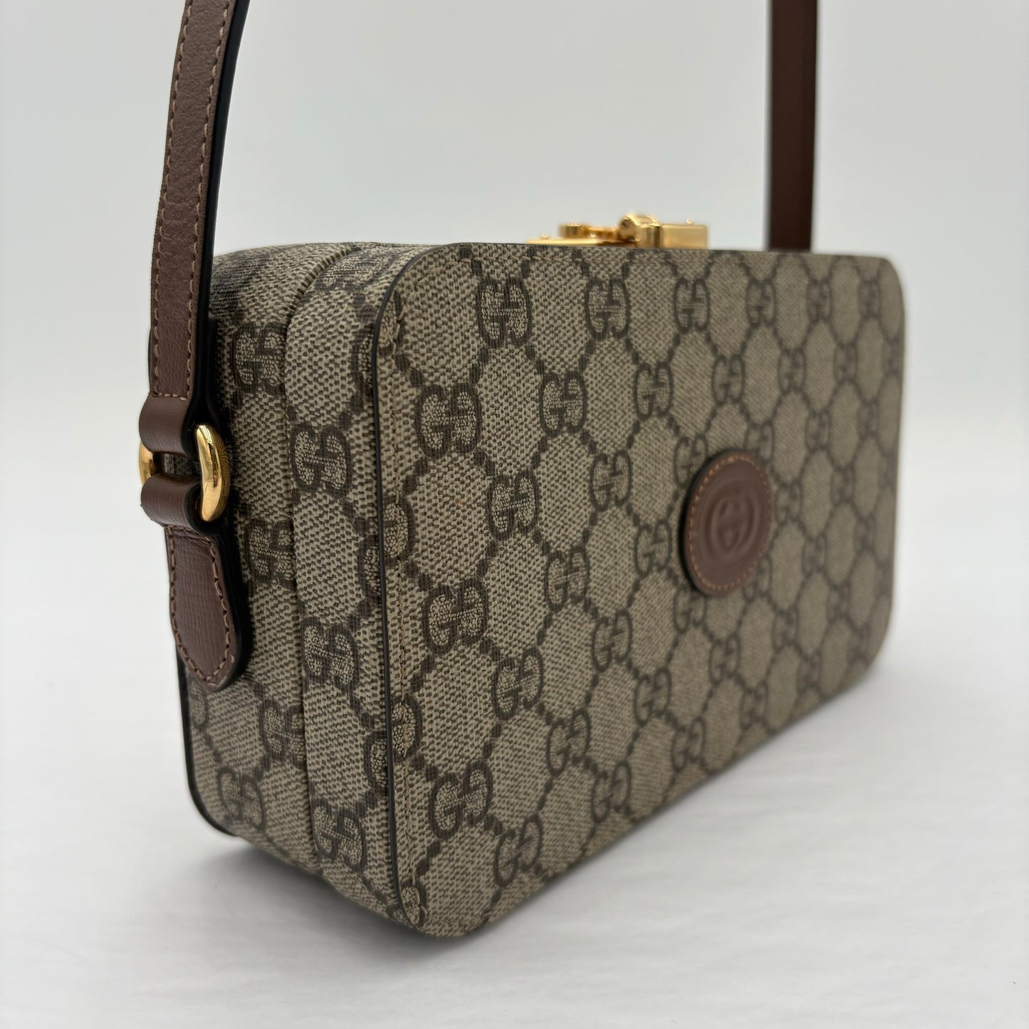 Gucci Interlocking GG Box Crossbody Purse