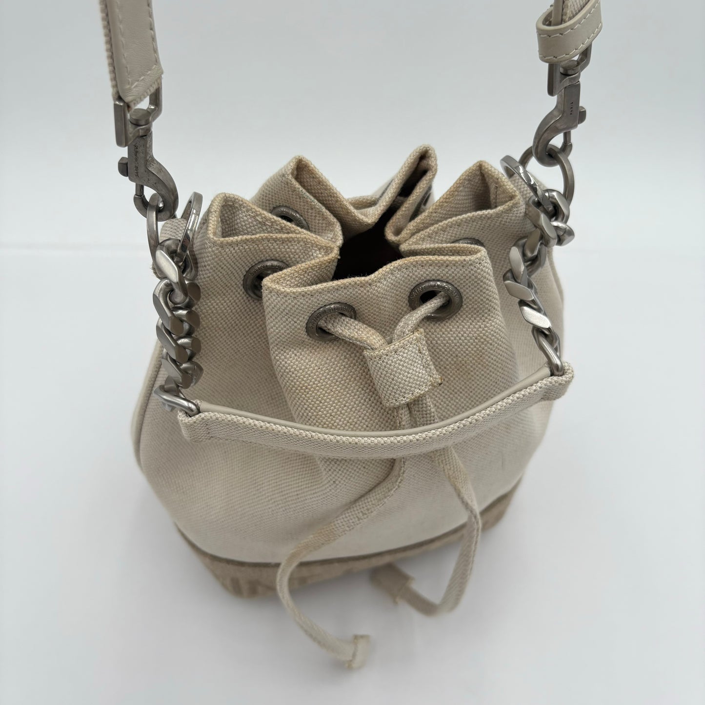 2022 Saint Laurent Canvas Mini Bucket