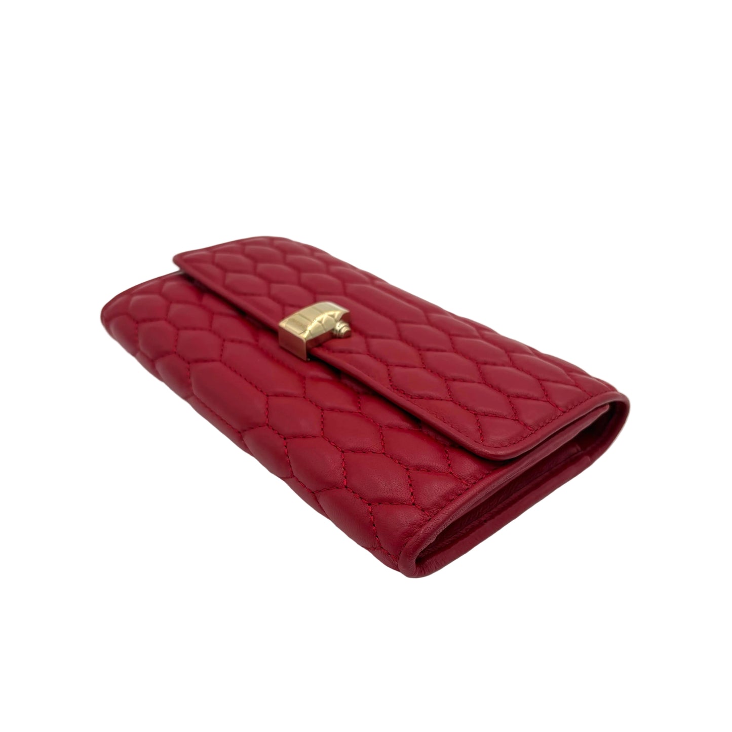 NWT Roberto Cavalli Quilted Continental Wallet