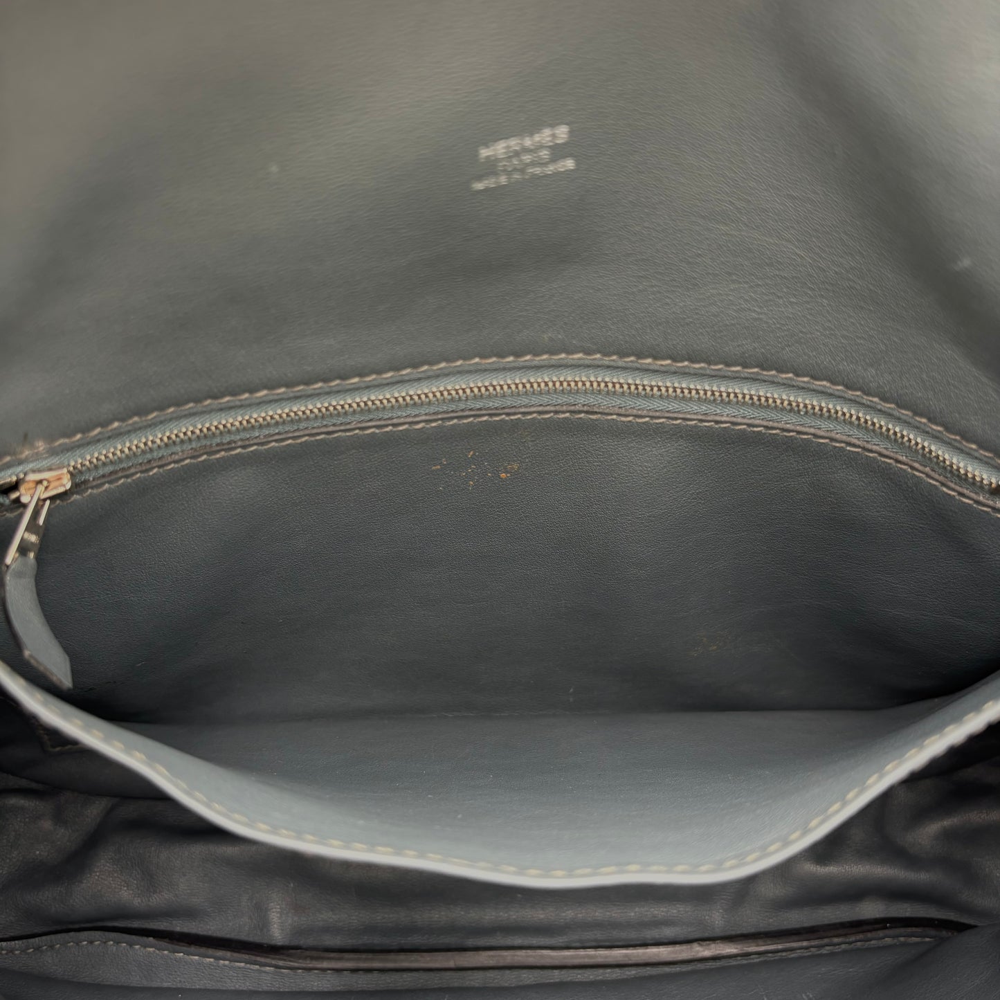 Hermes Leather Barda Messenger Bag