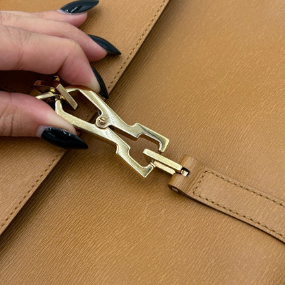 Gucci Tan Jackie Bamboo Handle