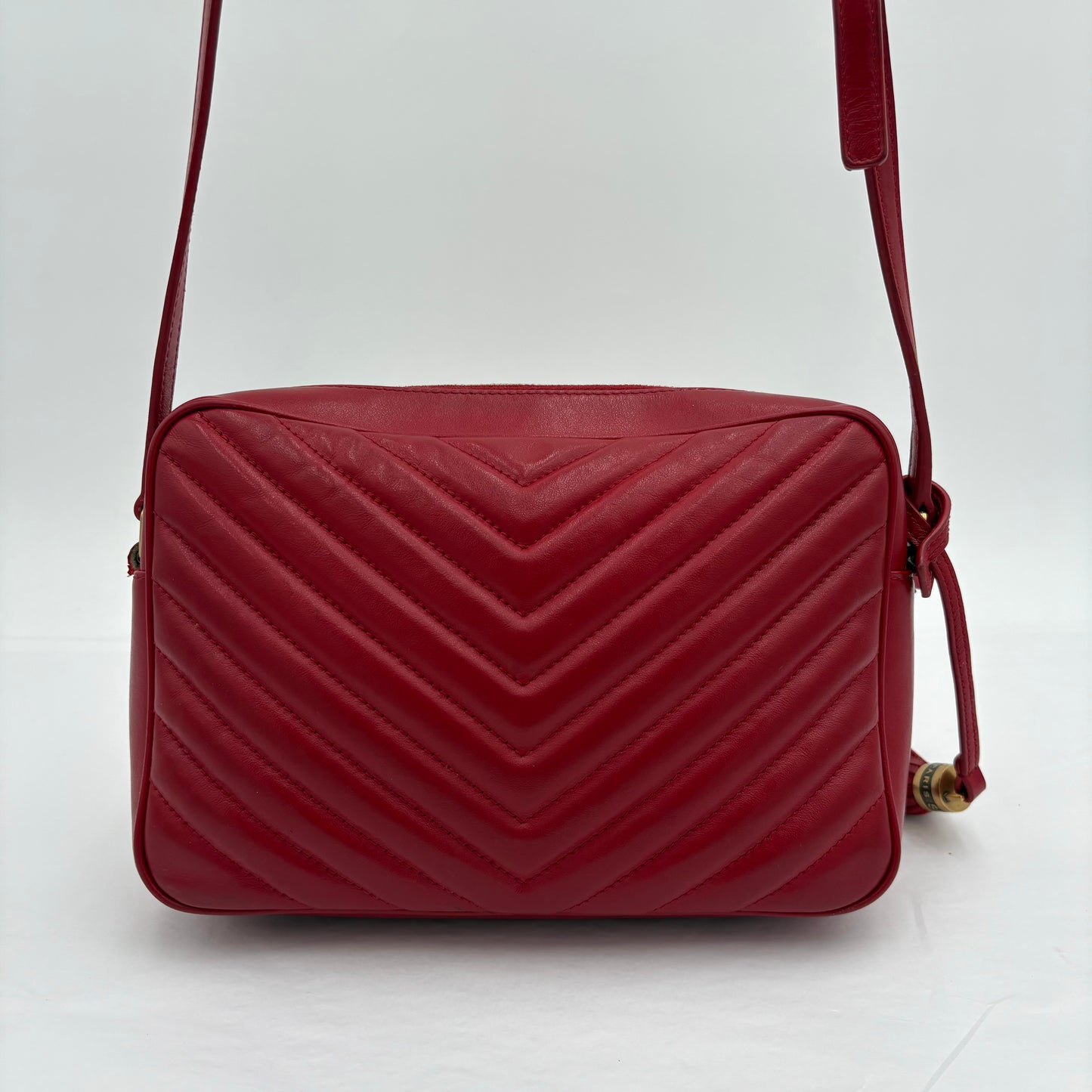 YSL Saint Laurent Lou Chevron Camera Bag