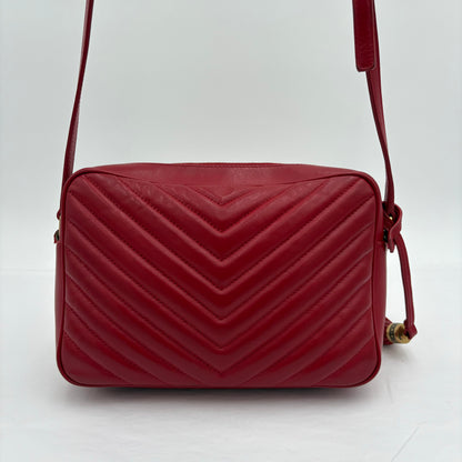 YSL Saint Laurent Lou Chevron Camera Bag