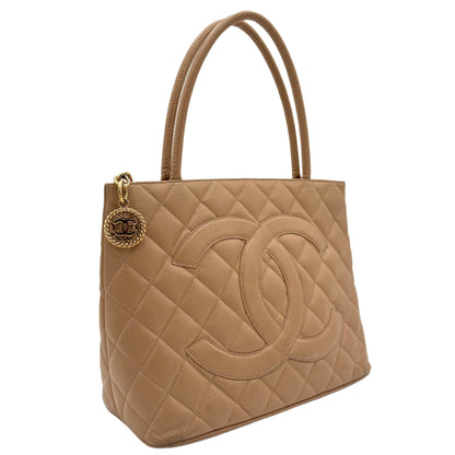 Chanel Medallion Tote-Beige
