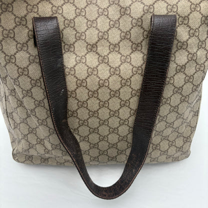 Gucci Double Pocket Canvas Tote
