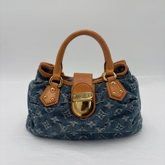 2006 Louis Vuitton Denim Pleated Bag