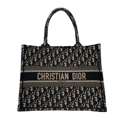 Christian Dior Book Tote Oblique Embroidery