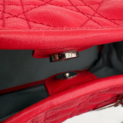 Christian Dior Panarea Red Tote-Cannage Canv