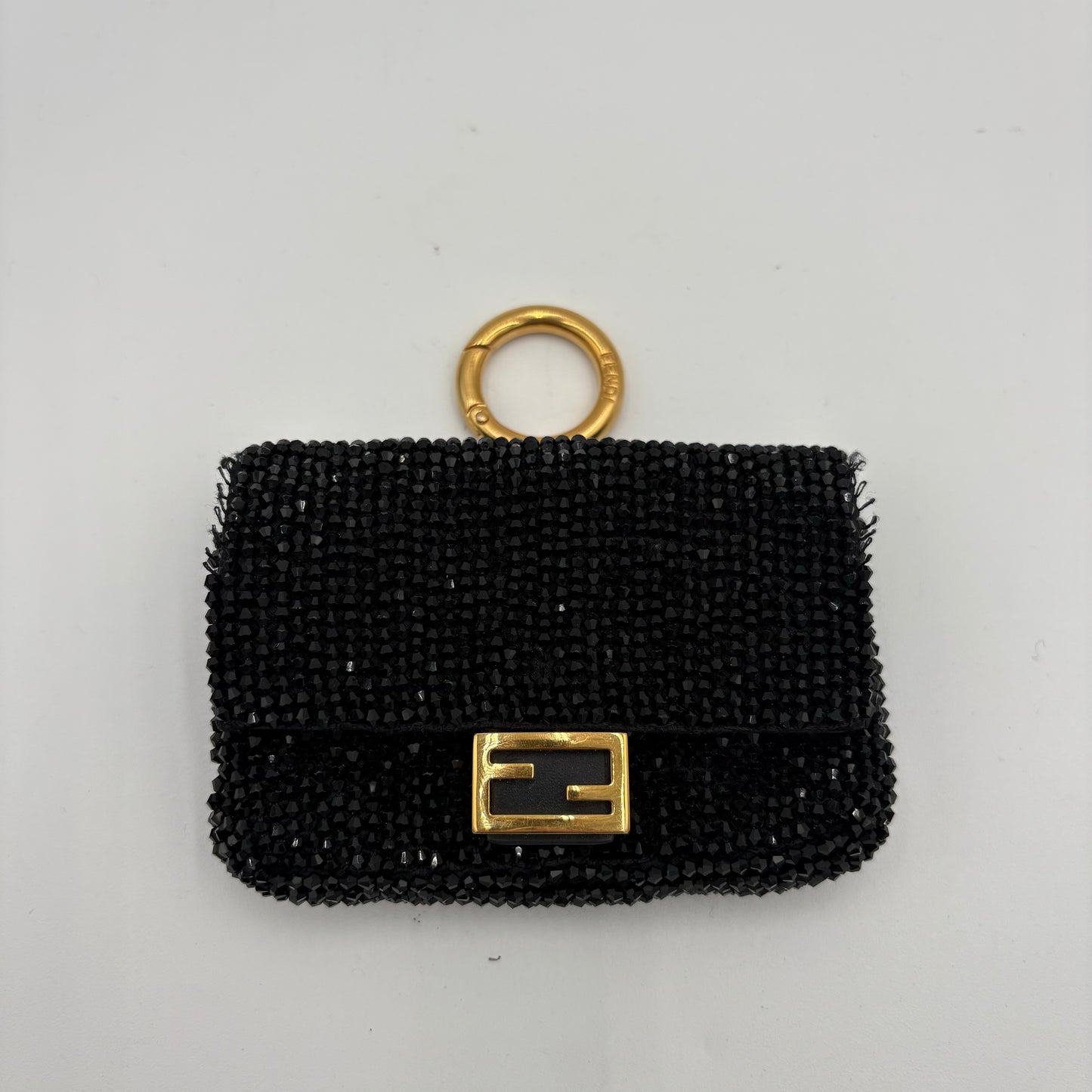 Fendi Nano Beaded Baguette Charm/Mini Bag