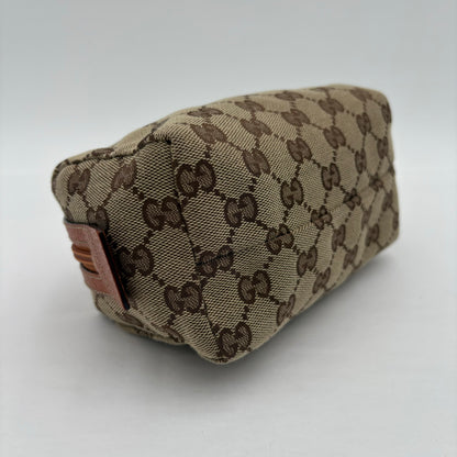Gucci Zipper Canvas Pouch