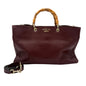 Gucci Bamboo Shopper Tote Bag-Burgundy