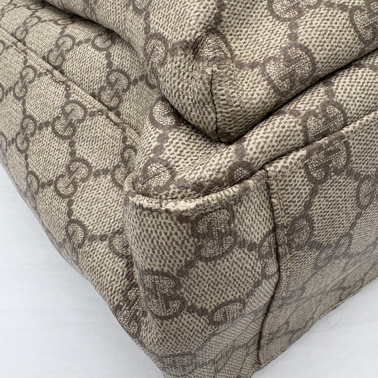 Gucci Double Pocket Canvas Tote