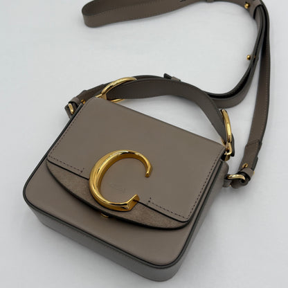 Chloe Calfskin/Suede Mini C Bag
