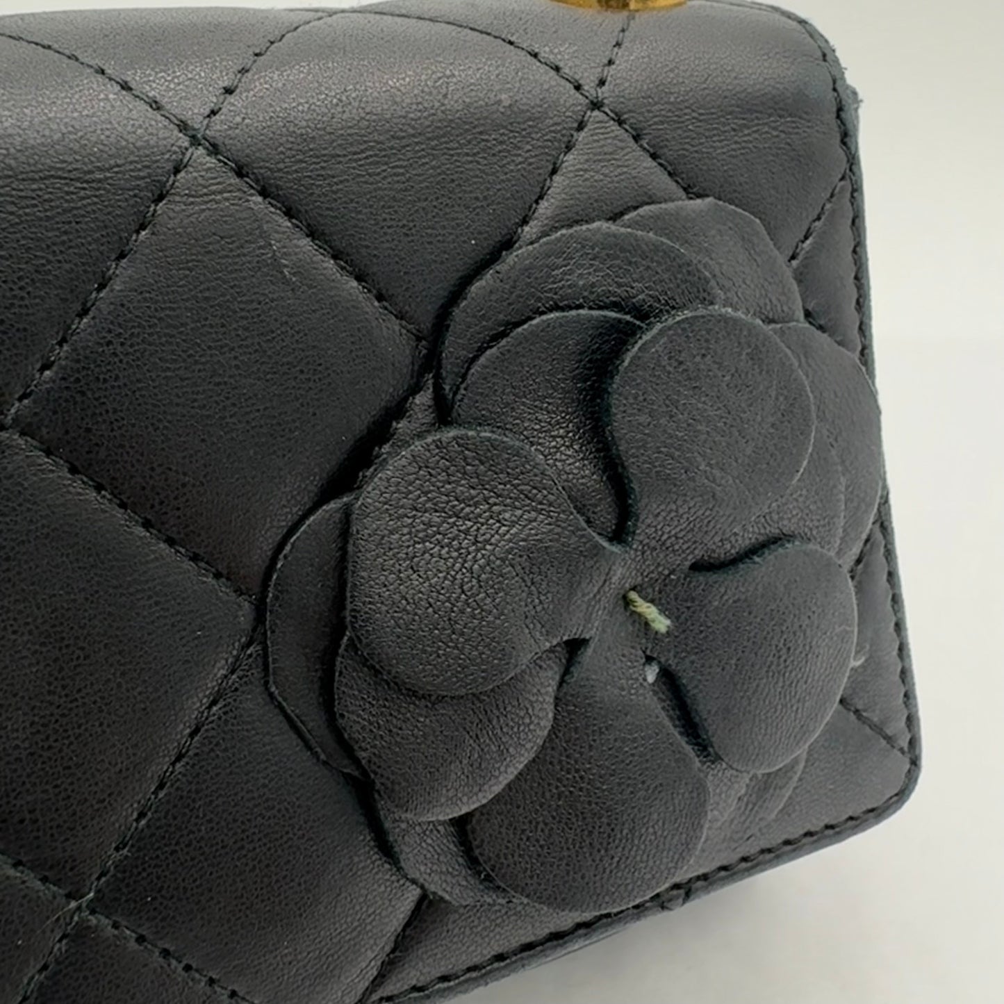 2000-02 Chanel Mini Camellia Flap Bag AS IS