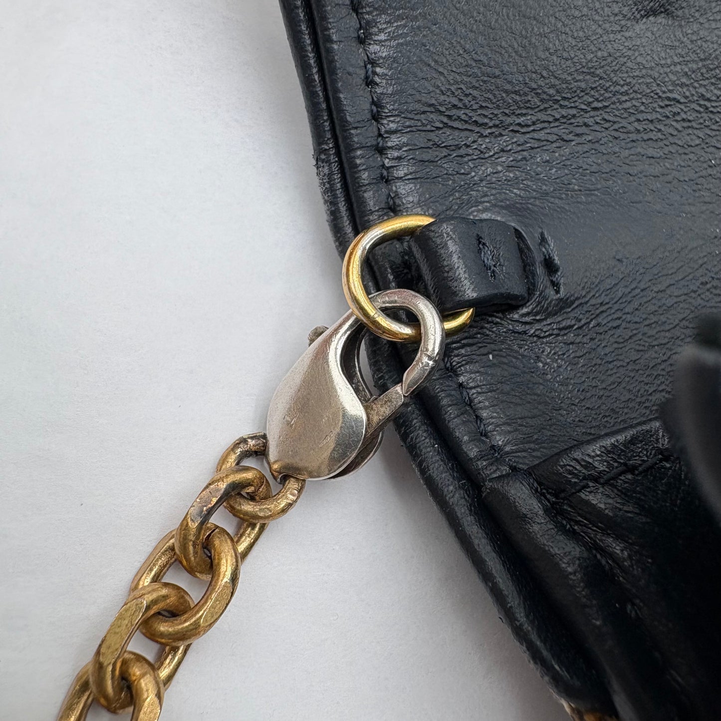 Christian Dior Saddle Pouch with Chain Blue Oblique Jacquard