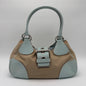 Y2K Prada Leather/Canvas Moon Shoulder Bag