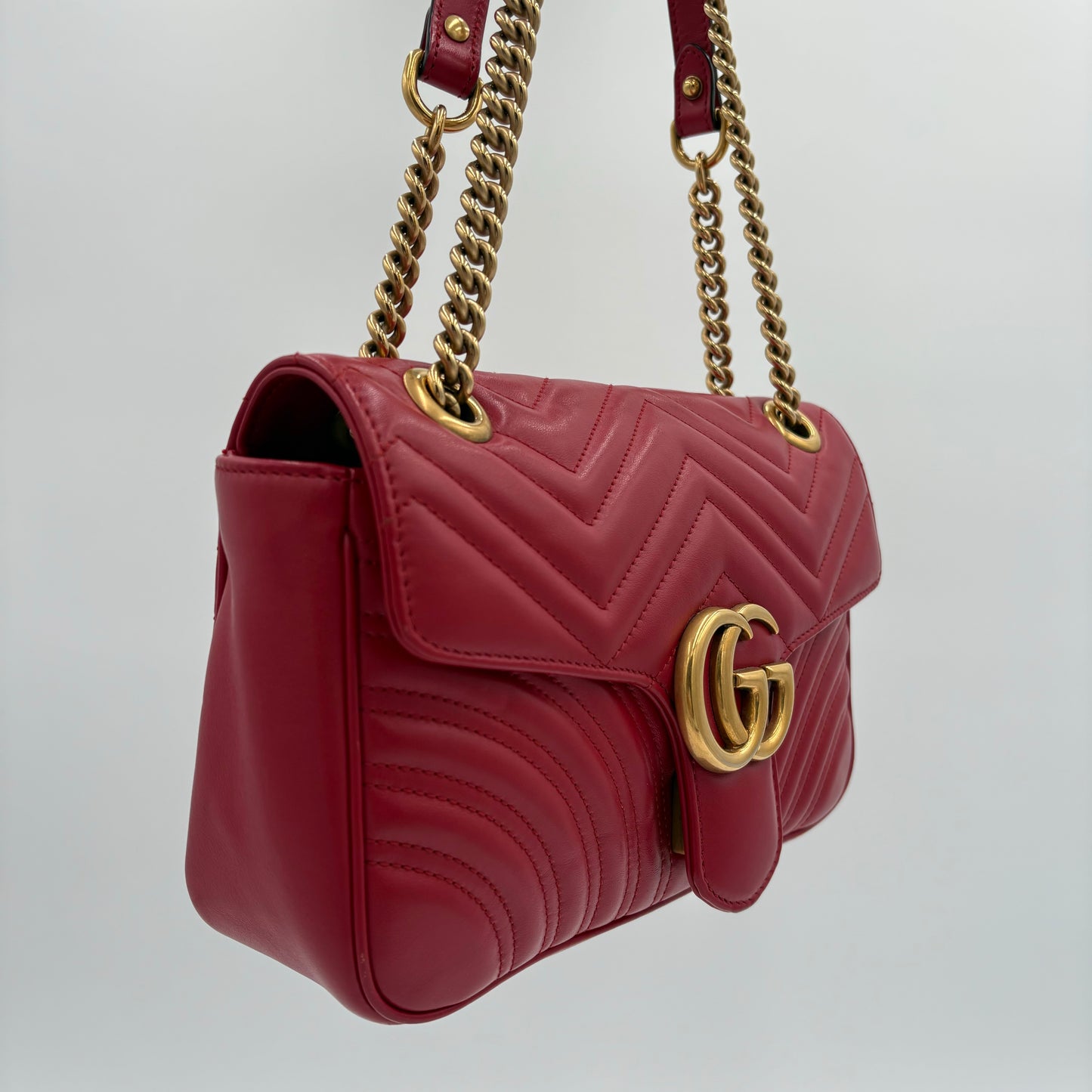 Gucci Small Red Marmomt Flap